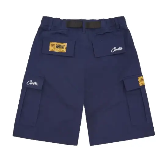 Corteiz Alcatraz Cargo Shorts Azul