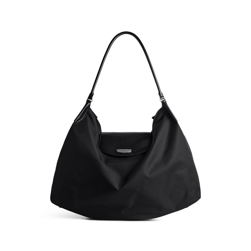 WOMEN'S GENÈVE LARGE HOBO BAG IN BLACK