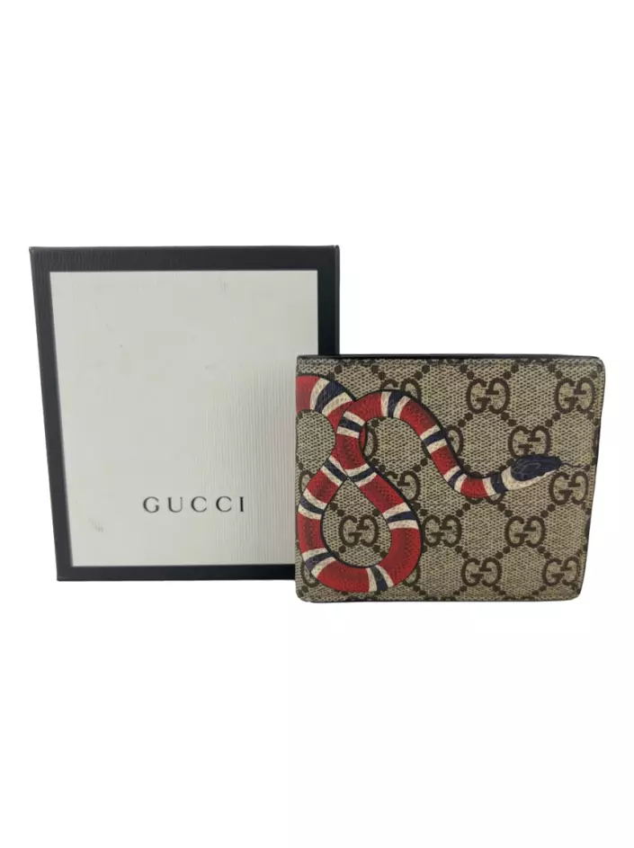 Carteira Gucci Monograma GG Kingsnake