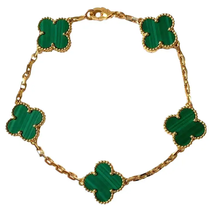 Pulseira Van Cleef & Vintage Gold Bracelete